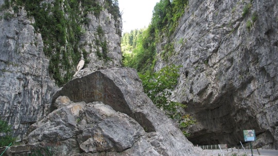  Ущелье на реке Бзыбь "Каменный мешок" в Сочи